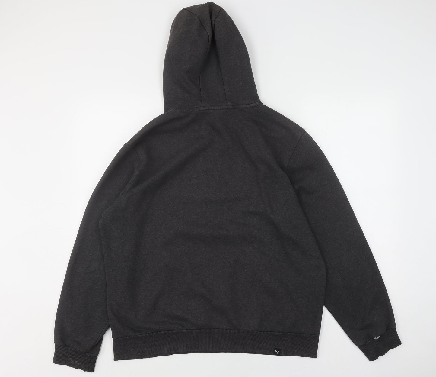 Mens UK Size L PUMA Black Pullover Hoodie