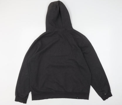 Mens UK Size L PUMA Black Pullover Hoodie
