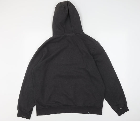 Mens UK Size L PUMA Black Pullover Hoodie