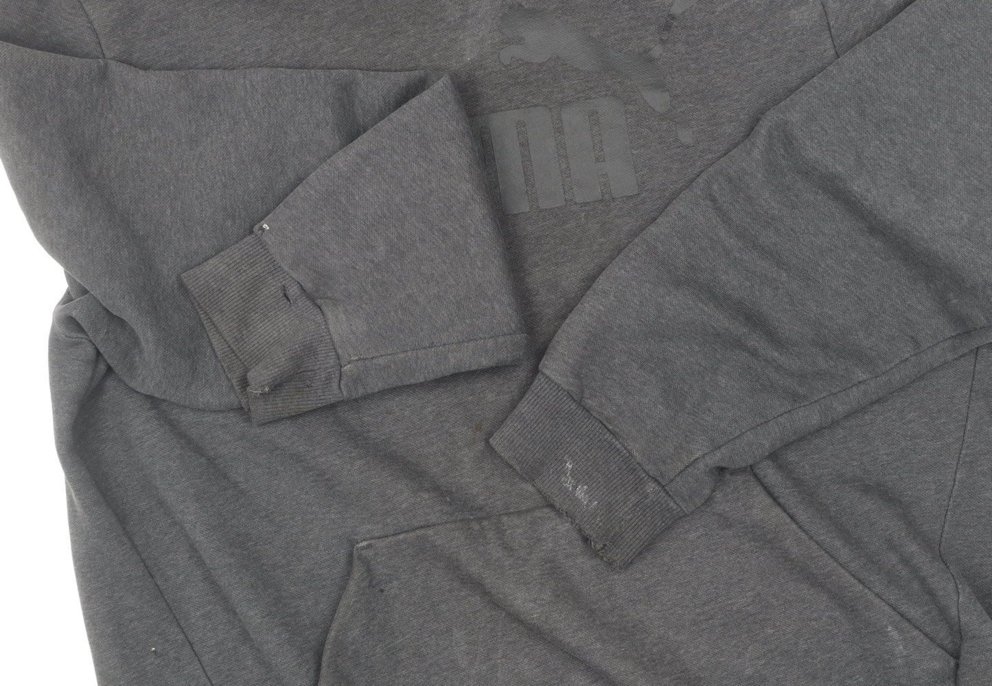 Mens UK Size L PUMA Black Pullover Hoodie