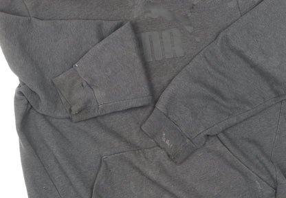 Mens UK Size L PUMA Black Pullover Hoodie