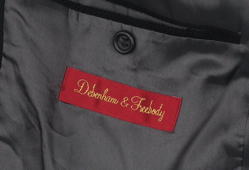 Mens UK Size 42 Debenham & Freebody Regular Black Suit Jacket