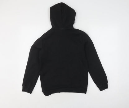 Puma Boys Black Hoodie Pullover 11-12 Years Sports Logo