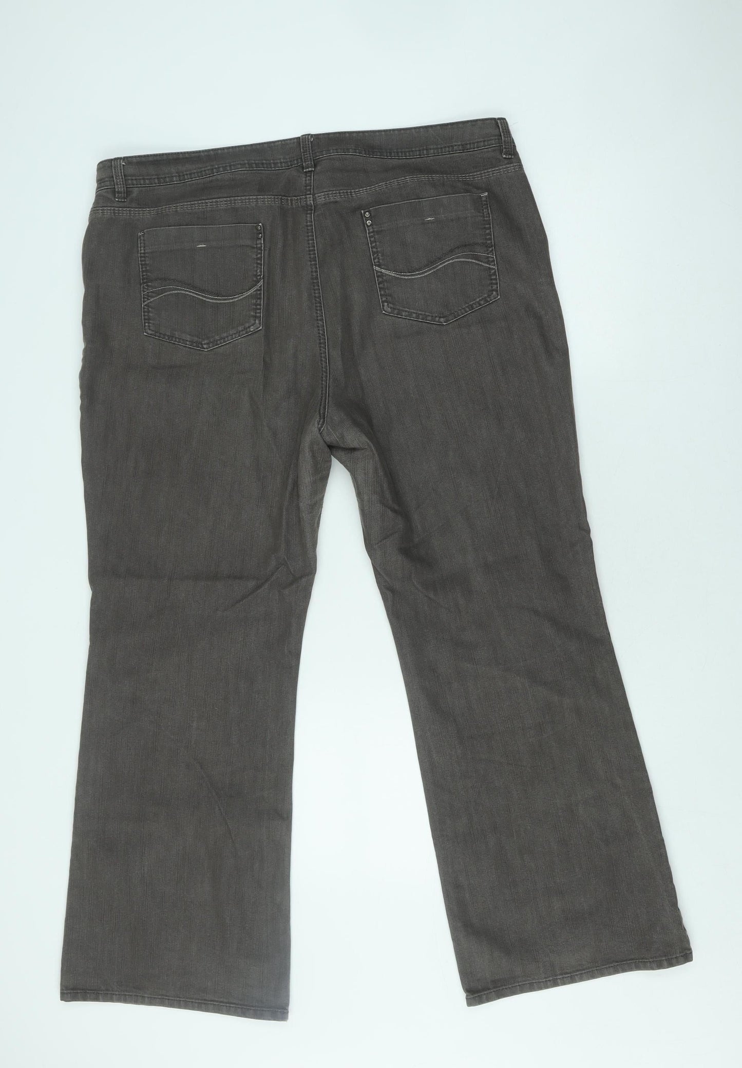 Marks and Spencer Men's Brown Regular Fit Jeans, Size 20