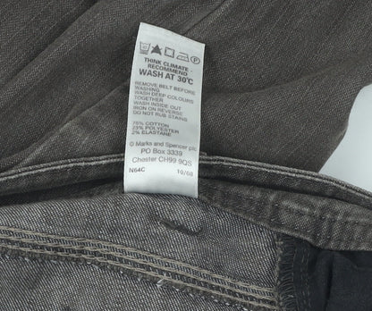 Marks and Spencer Men's Brown Regular Fit Jeans, Size 20