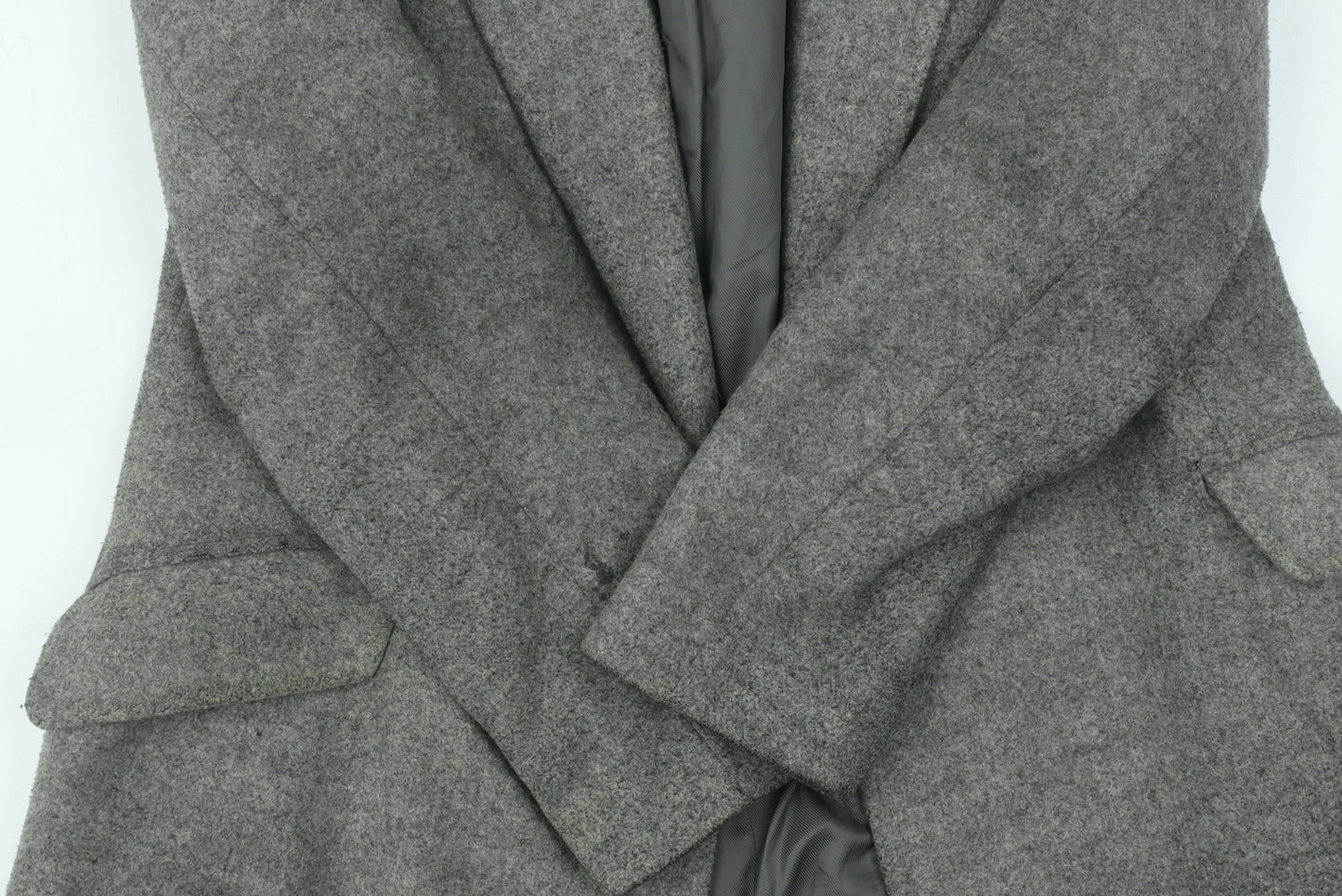Womens UK Size 8 Dorothy Perkins Grey Pea Coat Coat