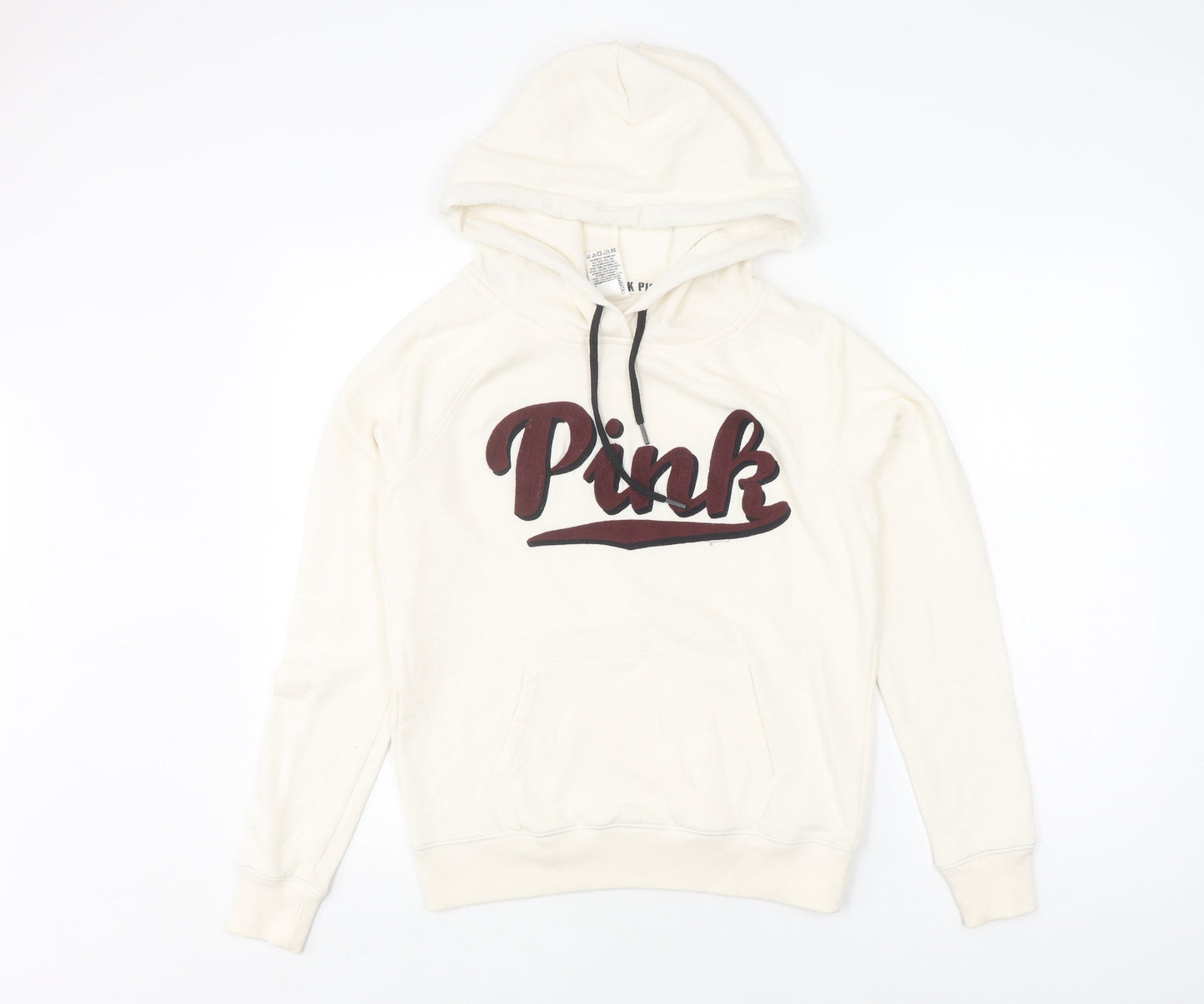 Victoria's Secret PINK Women's Ivory S Pullover Hoodie