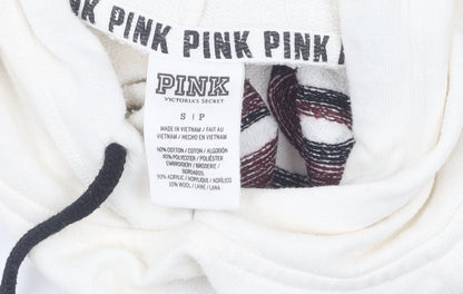 Victoria's Secret PINK Women's Ivory S Pullover Hoodie
