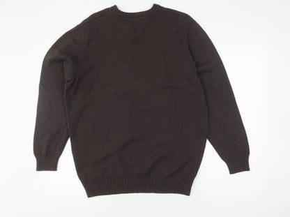 Maine New England Men’s M Brown V-Neck Pullover