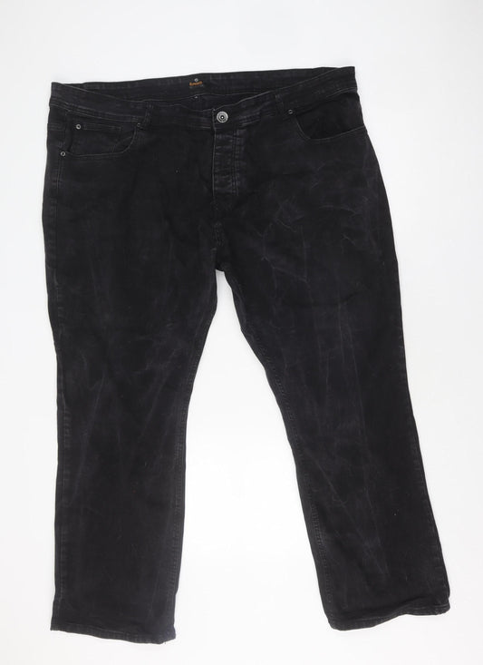 Z.E. Enzo Men's Black Straight Jeans 46