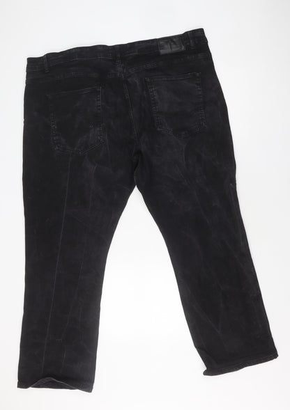 Z.E. Enzo Men's Black Straight Jeans 46