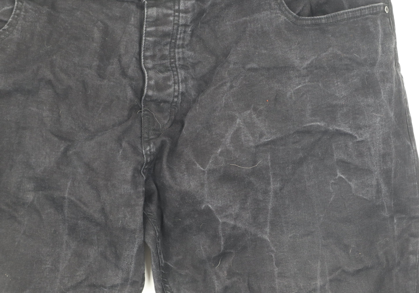 Z.E. Enzo Men's Black Straight Jeans 46