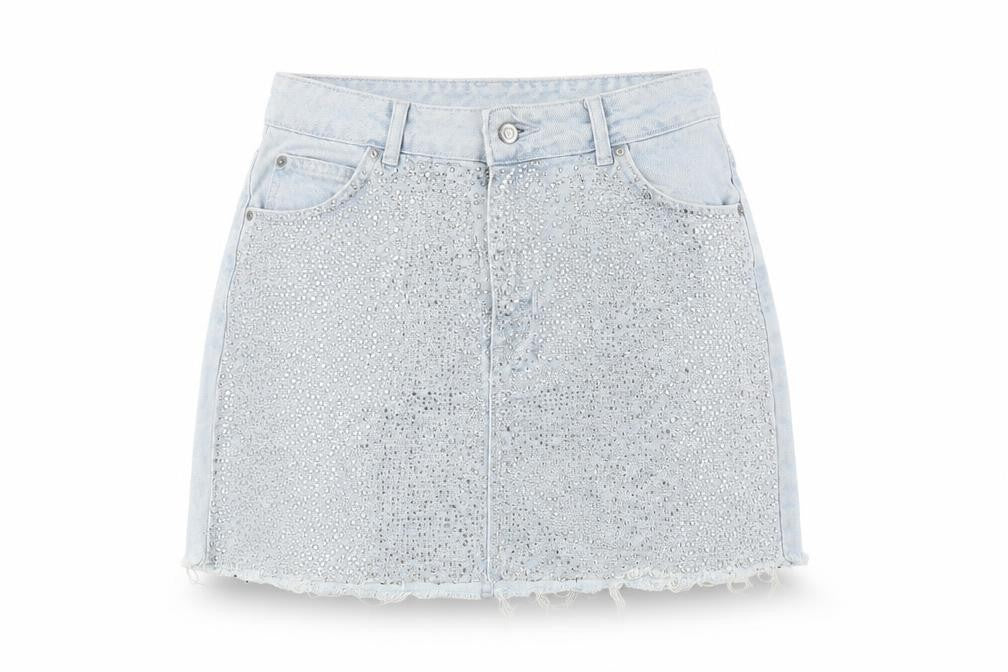 Womens UK Size 10 Topshop Mini Denim Skirt