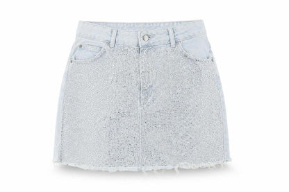 Womens UK Size 10 Topshop Mini Denim Skirt