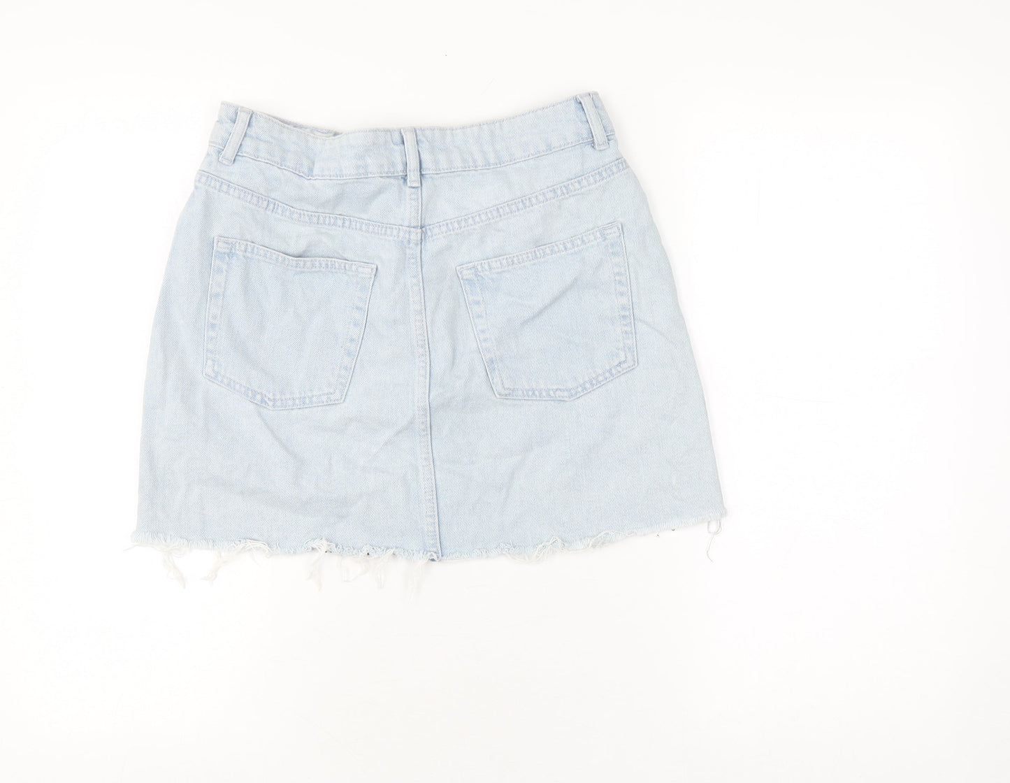 Womens UK Size 10 Topshop Mini Denim Skirt