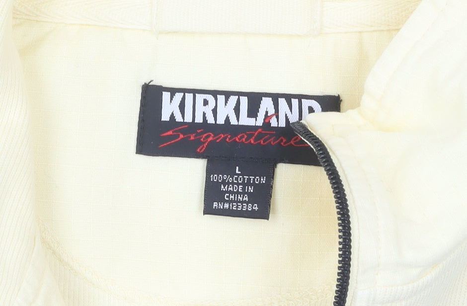 Kirkland Signature Ivory L Unisex Cotton Sweatshirt