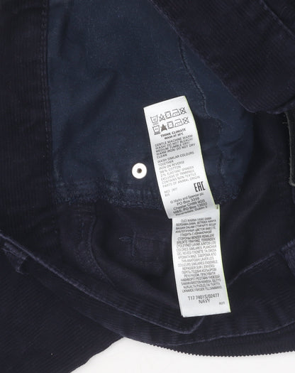 Unisex Adultss UK Size 30 Marks and Spencer Regular Fit Casual Blue Trousers