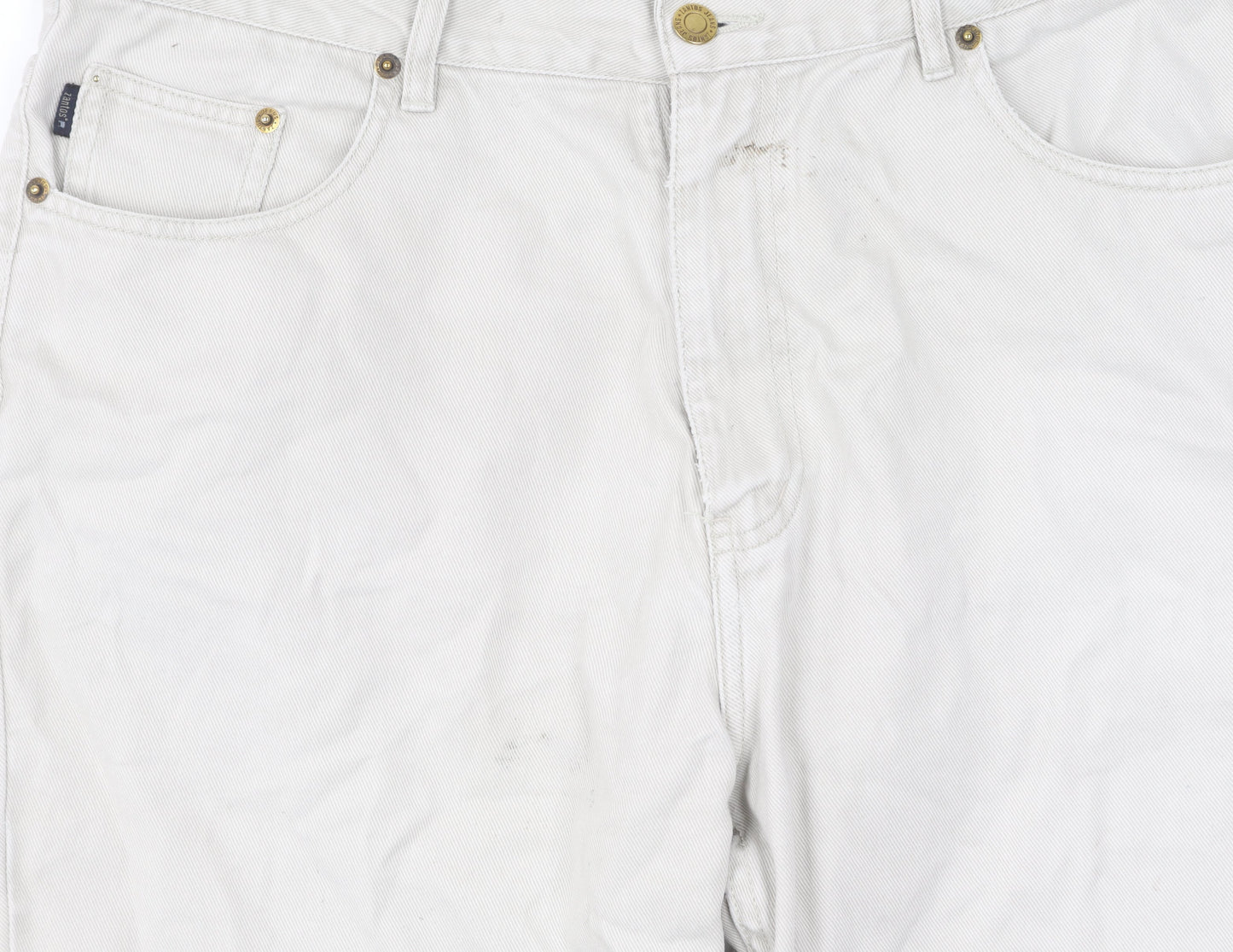 Zenos Women's White Straight Jeans Size XL