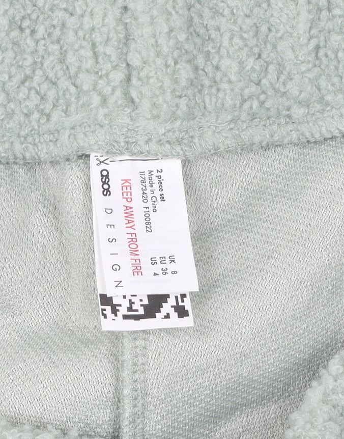 Womens UK Size 8 ASOS Regular Fit Sweatpants Green Trousers