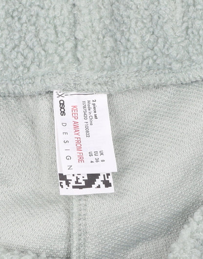 Womens UK Size 8 ASOS Regular Fit Sweatpants Green Trousers