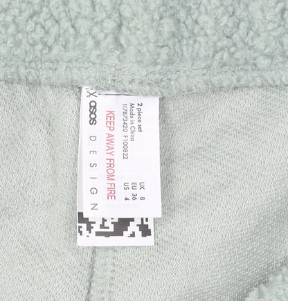Womens UK Size 8 ASOS Regular Fit Sweatpants Green Trousers