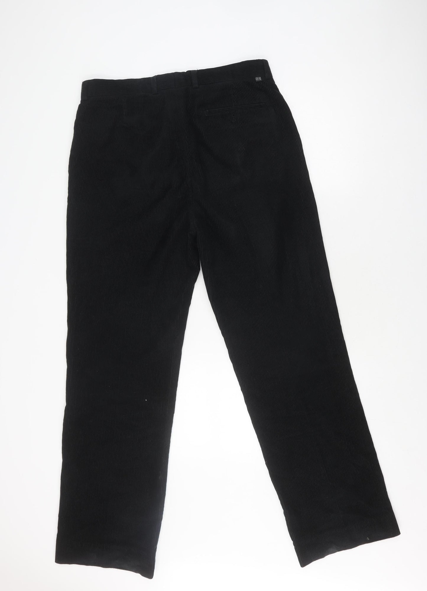 Harmer Men's Black Corduroy Trousers Size 34