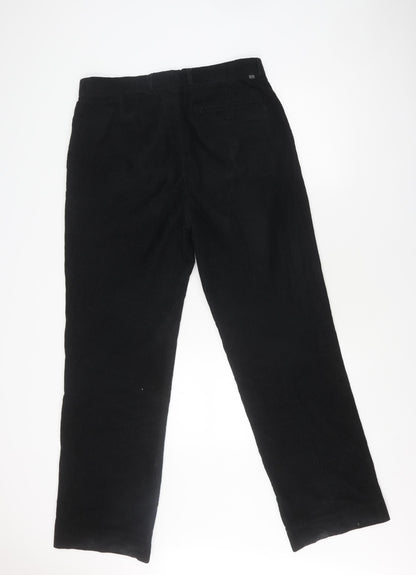 Harmer Men's Black Corduroy Trousers Size 34