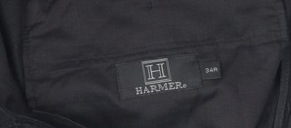 Harmer Men's Black Corduroy Trousers Size 34