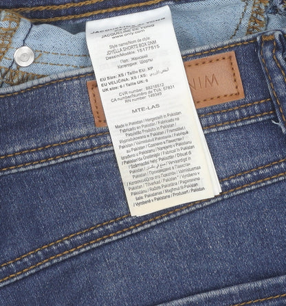 JDY Denim Womens Blue Casual Shorts Size 6