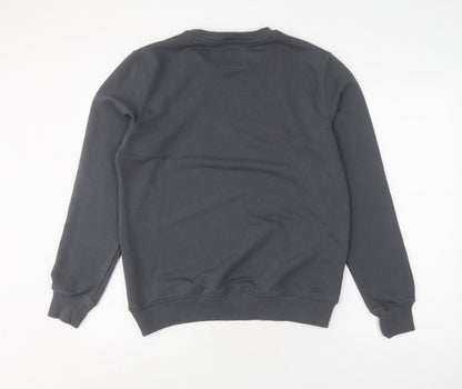 S-Ponder Grey Cotton Unisex Art Sweatshirt L