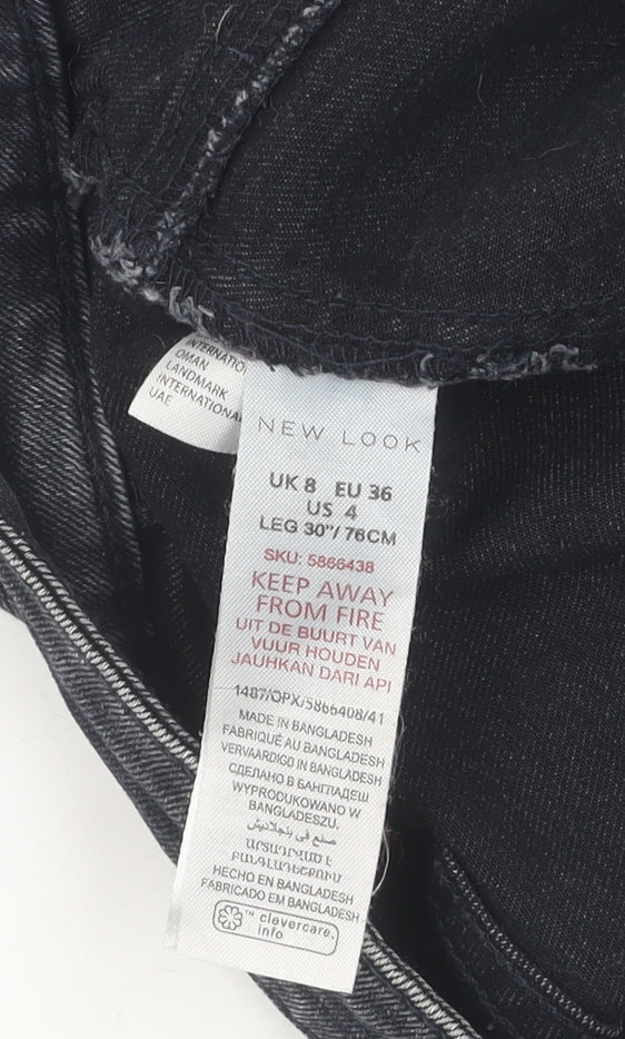 New Look Women's Black Skinny Jeans Size 8