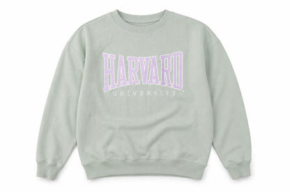 Front view of H&M unisex green pullover sweatshirt, size 12