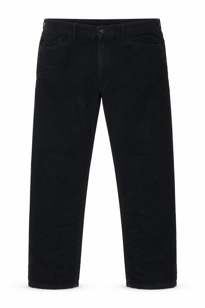 Mens UK Size 42 Marks and Spencer Regular Fit  Black Trousers