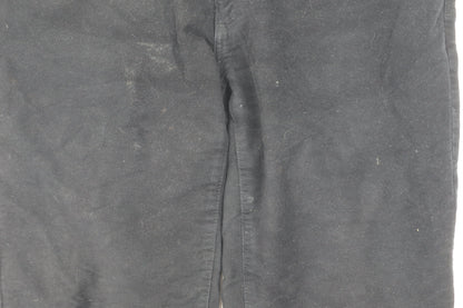 Marks and Spencer Men's Black Trousers, Size 42, Cotton Blend