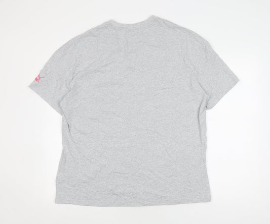 Puma Men's Grey Short Sleeve T-Shirt M