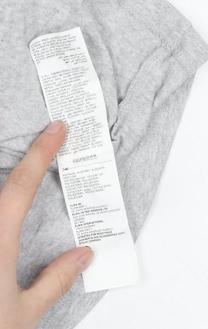 Puma Men's Grey Short Sleeve T-Shirt M