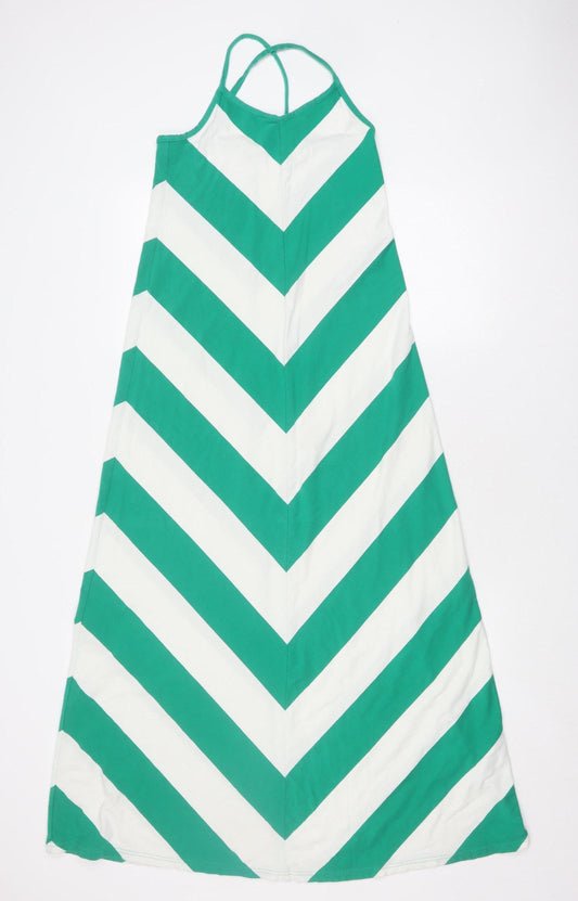 Gap Women's Multicoloured Striped Tank Dress S