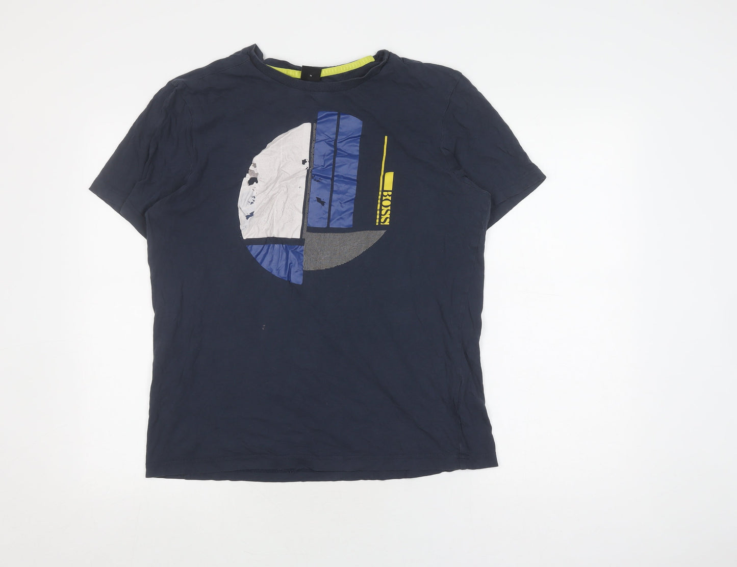 Mens UK Size M HUGO BOSS Blue  T-Shirt