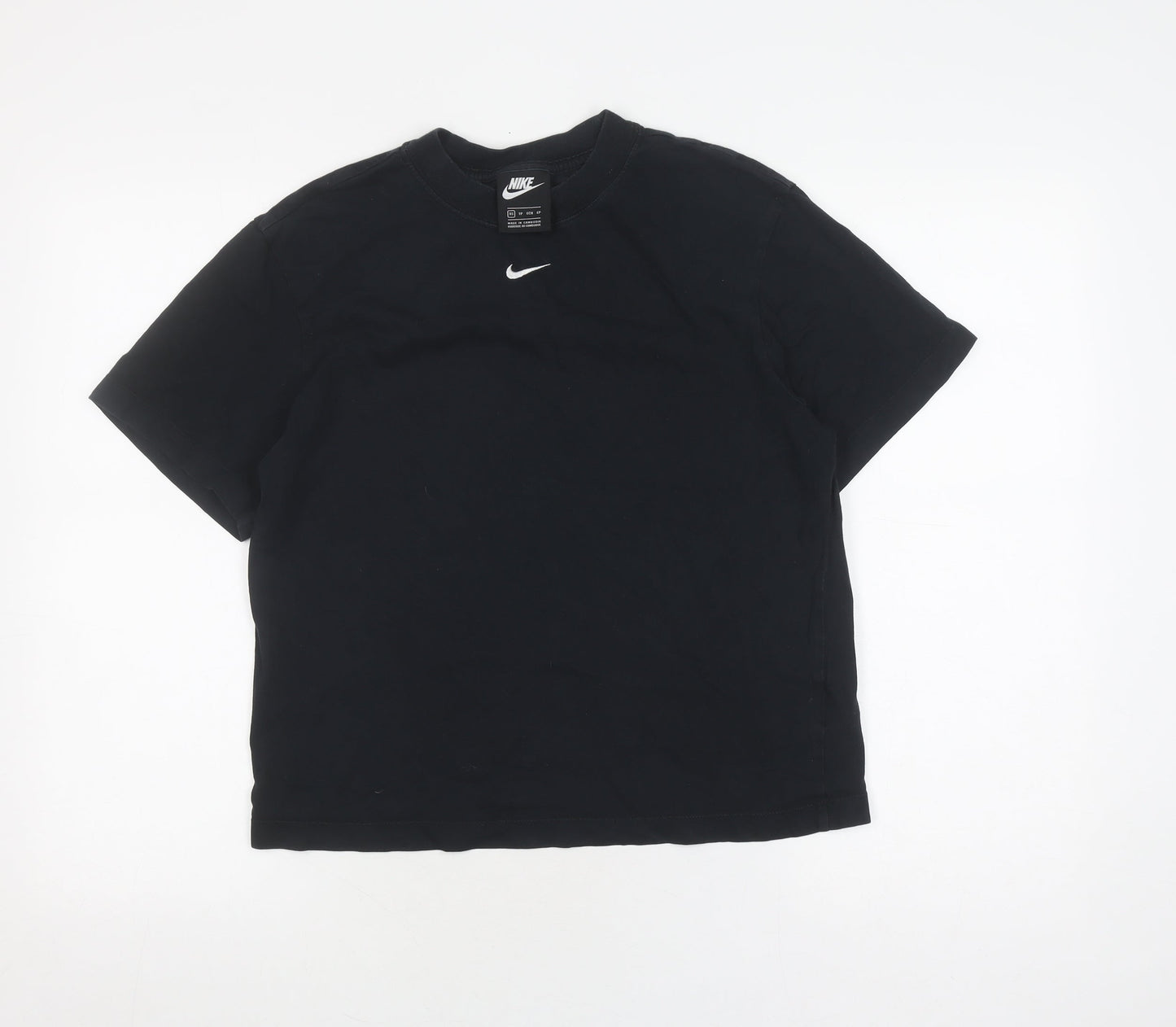 Unisex Adults UK Size XS Nike Black Basic T-Shirt