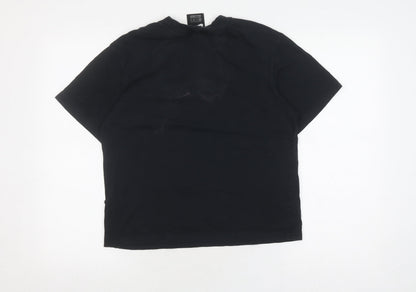 Unisex Adults UK Size XS Nike Black Basic T-Shirt