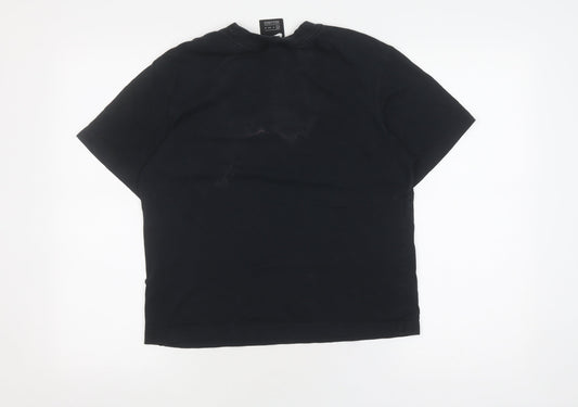 Unisex Adults UK Size XS Nike Black Basic T-Shirt
