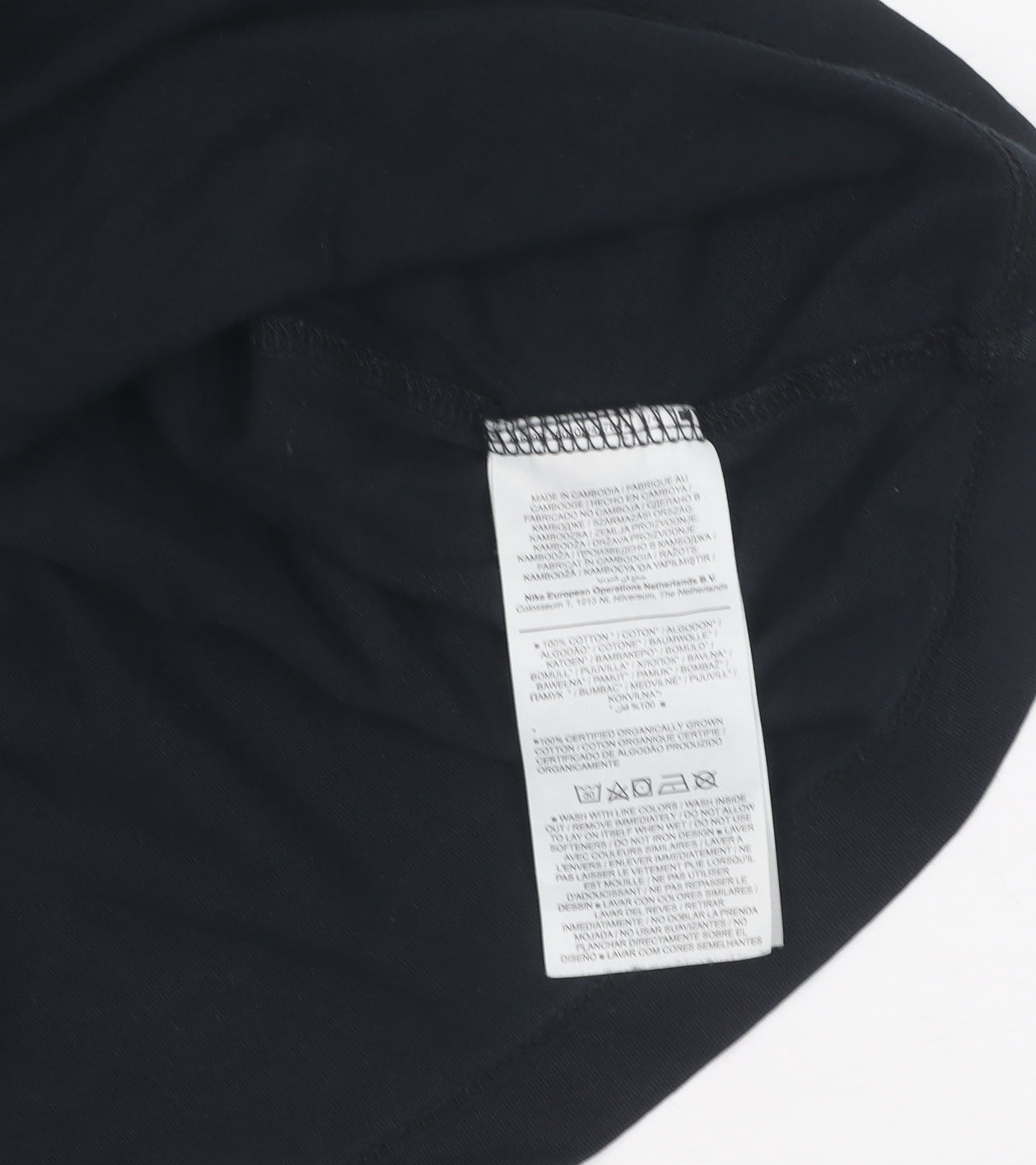 Unisex Adults UK Size XS Nike Black Basic T-Shirt