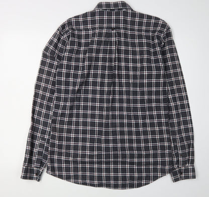 Selected Homme Men's Slim Fit Check Shirt Black M