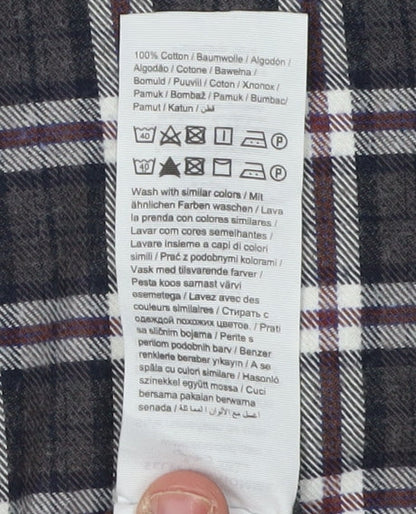 Selected Homme Men's Slim Fit Check Shirt Black M