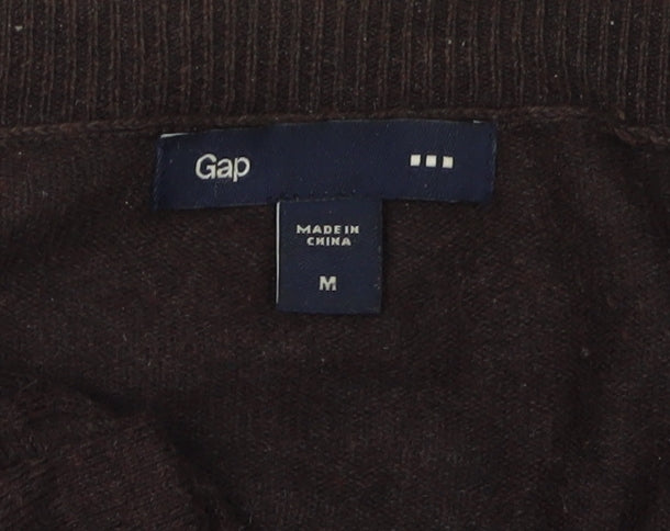 Gap Women's Brown V-Neck Cardigan M