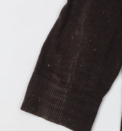 Gap Women's Brown V-Neck Cardigan M