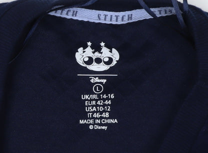 Womens UK Size L Disney Navy Pullover Sweatshirt