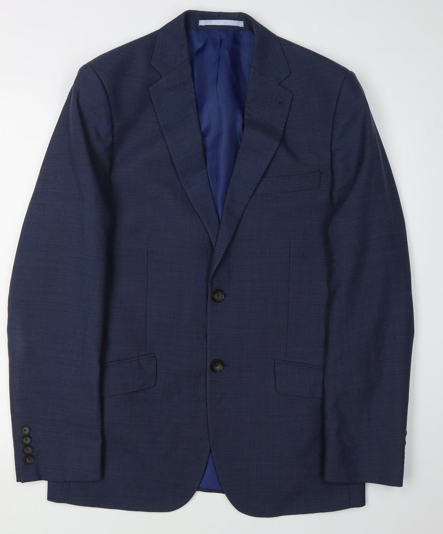 Mens UK Size 36 Marks and Spencer Regular Blue Suit Jacket