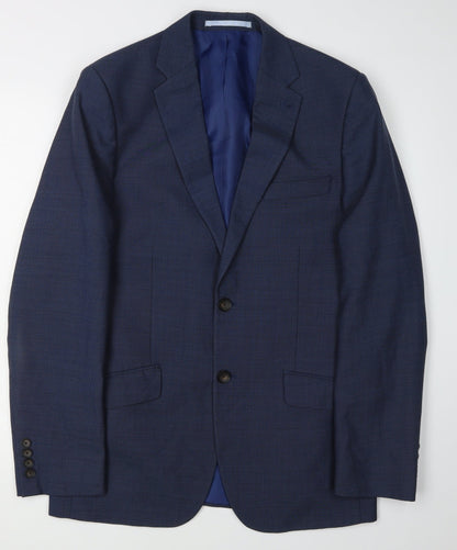 Mens UK Size 36 Marks and Spencer Regular Blue Suit Jacket