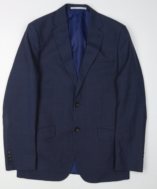 Mens UK Size 36 Marks and Spencer Regular Blue Suit Jacket